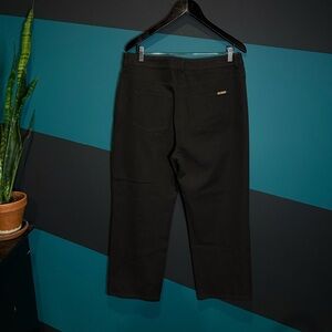 St. John Quiet Luxury Preppy Brown Pants Business Wear Wide Leg 14